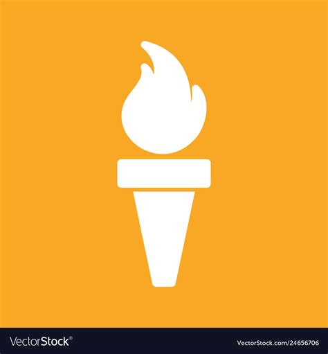 Olympic fire icon Royalty Free Vector Image - VectorStock