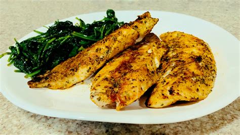 Easy Grilled Rockfish Recipe with Brown Butter Wilted Spinach - FFLL