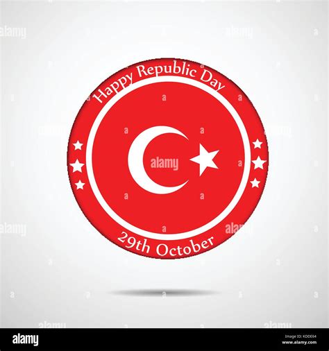 illustration of Turkey Republic Day Background Stock Vector Image & Art - Alamy