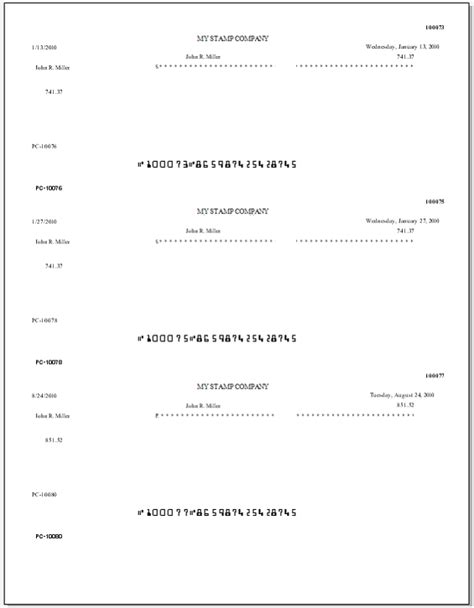 Payroll Check Formats