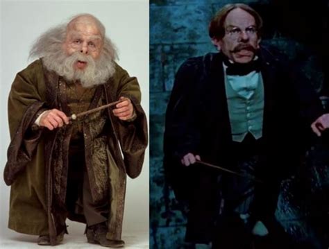 ¿Por qué cambió el aspecto del profesor Flitwick entre películas?