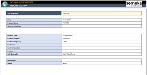 Chart Audit Excel Template