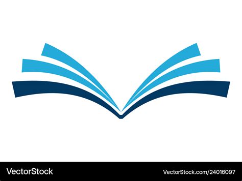 Abstract book logo icon Royalty Free Vector Image