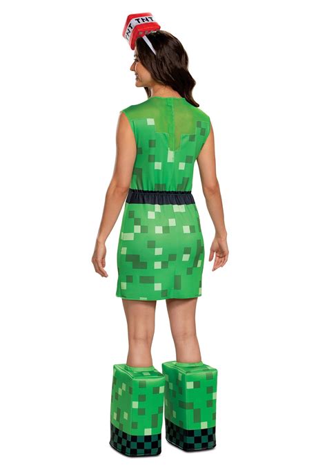 Womens Minecraft Creeper Costume