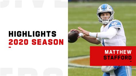 Quarterback Matthew Stafford highlights | 2020 season