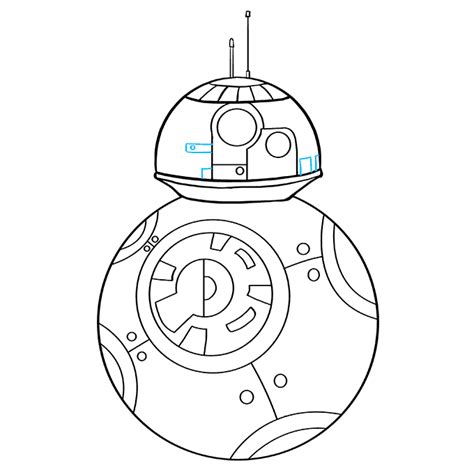 How to Draw BB-8 from Star Wars - Really Easy Drawing Tutorial