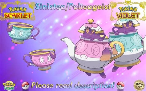 Bundle All Form Sinistea & Polteageist XXXL – Gen 9 Shiny 6IV – Pokemon ...