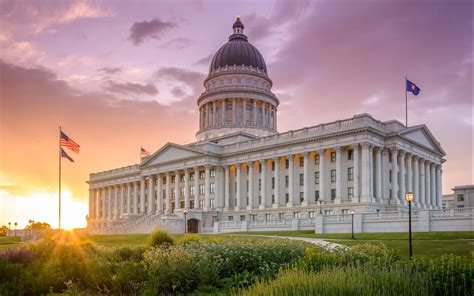 Salt Lake City Utah State Capitol United States Of America Designed By ...