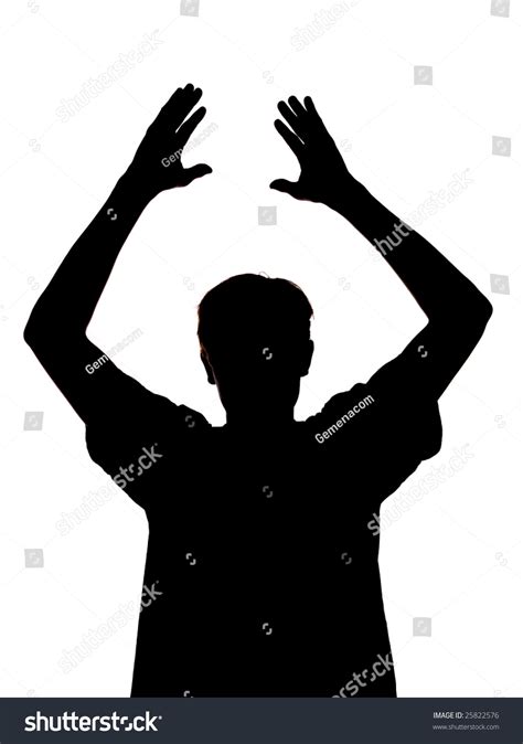 Silhouette Boy Clapping His Hands Stock Photo 25822576 - Shutterstock