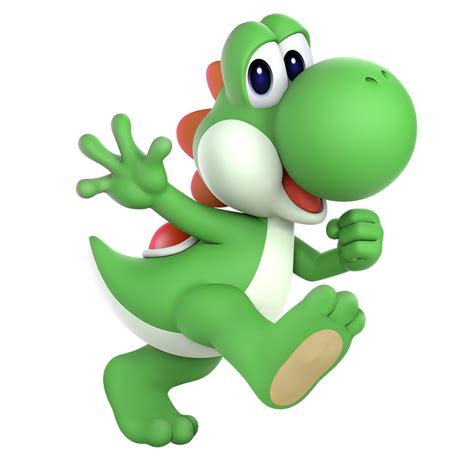 SSBU Shoeless Yoshi render by CharmanDrigo on DeviantArt