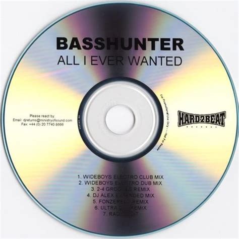 Basshunter - All I Ever Wanted (British promotional version) Lyrics and ...