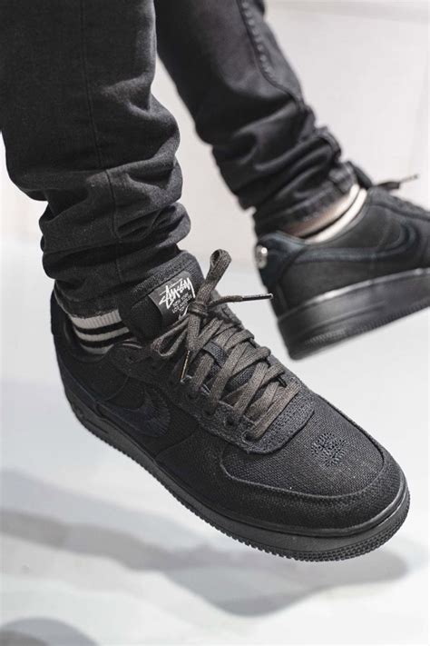 Stussy x Nike Air Force 1 "Fossil Stone" "Black" | Hypebae