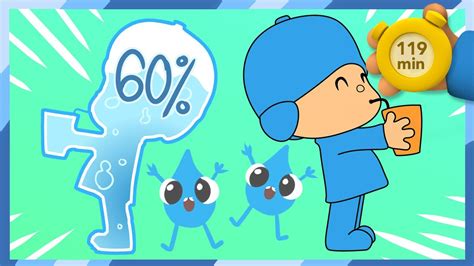 🚰 POCOYO & NINA EPISODIOS COMP - Beneficios de tomar agua [119 min ...