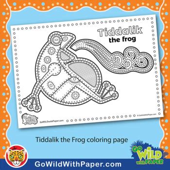 Tiddalik the Frog Story and Coloring Page Activity | Tiddalick | TPT