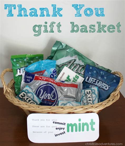 Thank you gift basket - Christina Maria Blog