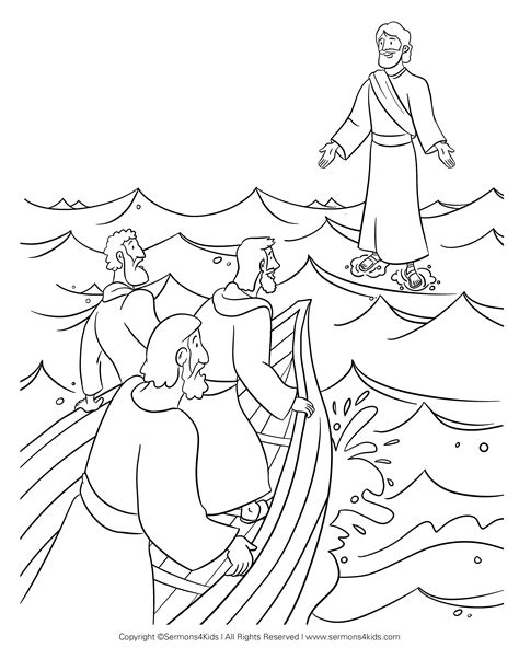 Jesus Walking on the Water | Children's Sermons from Sermons4Kids.com...