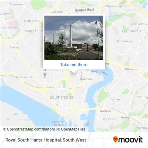 How to get to Royal South Hants Hospital in Southampton by bus or train?