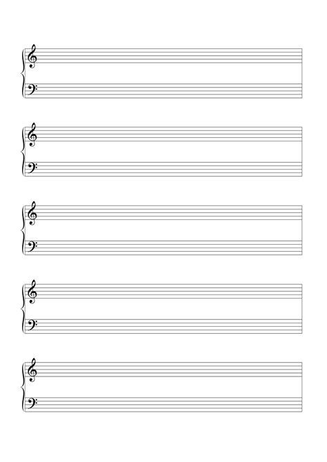 Printable Blank Music Sheets For Piano