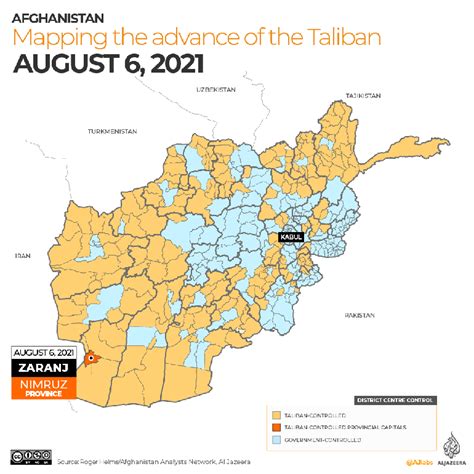 Afghanistan: mapping the progress of the Taliban | Infographic News - UAE Times