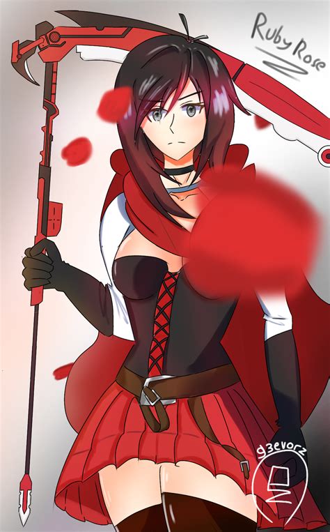 Ruby Rose from RWBY fanart by g3evorz on DeviantArt