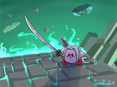 🌟StarRoad🌟 on Twitter: "Oh boy... He has a sword #Sephiroth #Kirby ...