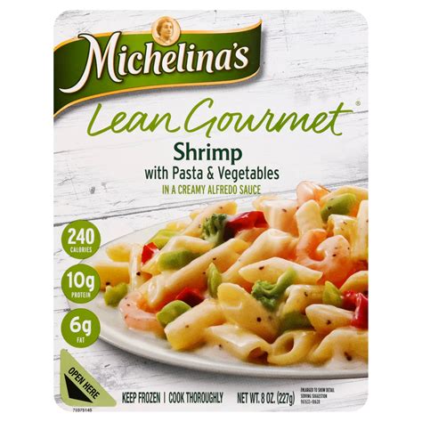 Michelina's Lean Gourmet Shrimp with Pasta & Vegetables - Shop Entrees & Sides at H-E-B