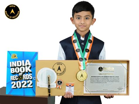 Maximum septillion numbers read by a child - India Book of Records