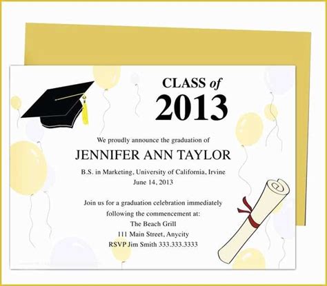 Diy Graduation Announcements Templates Free Of 46 Best Printable Diy Graduation Announcements ...