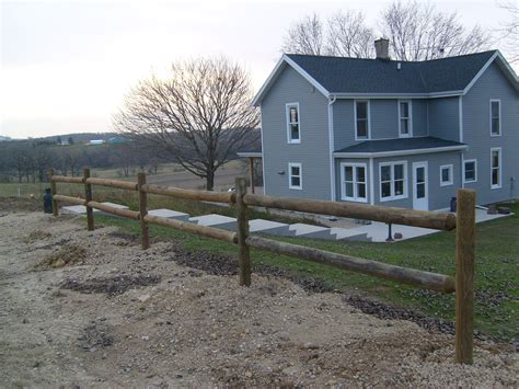 Round Rail Fence - Southern Yellow Pine | Fink Fencing Inc.