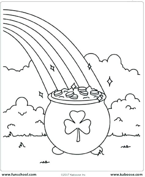 Leprechaun And Rainbow Coloring Pages at GetDrawings | Free download
