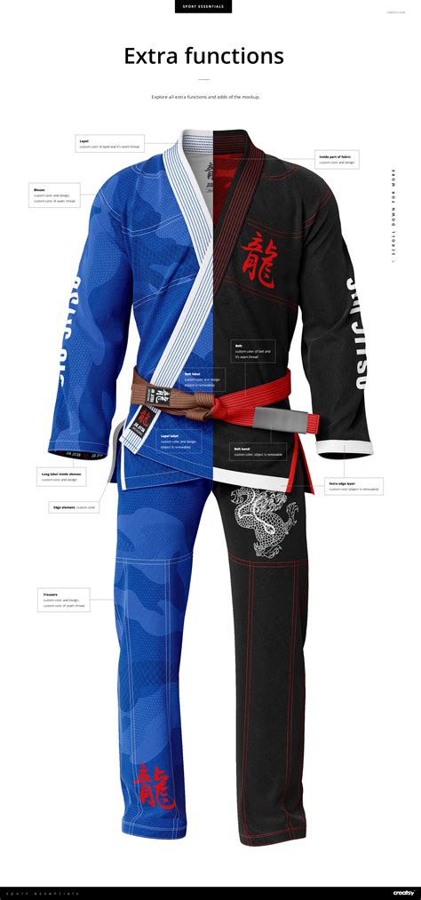 Brazilian Jiu Jitsu Uniform BJJ GI Mockup Set :: Behance