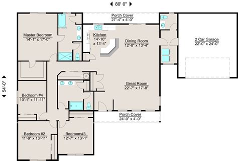 Lexar Home | 2363 | Floor plans, House floor plans, Small house plans