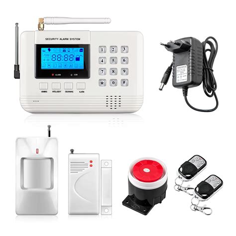 hot sales LCD Screen 433Mhz Dual Network Remote Control Home Alarm SMS ...