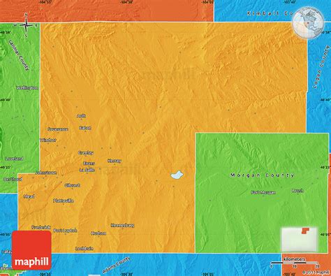 Political Map of Weld County