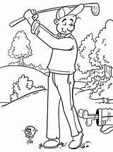 Golf Course Coloring Pages sketch template