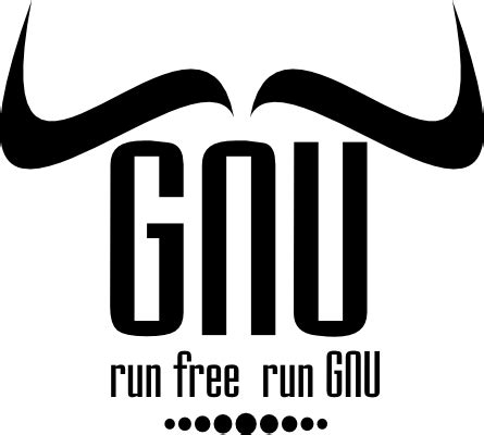 ‚Run free run GNU‘-Logo mit Hörnern (Vladimir Zúñiga) - GNU-Projekt - Free Software Foundation