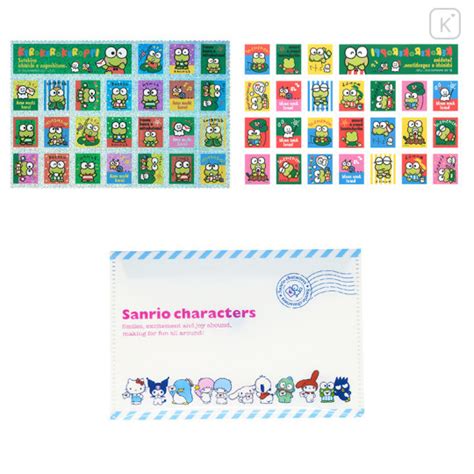 Japan Sanrio Stamp Sticker File Set - Keroppi | Kawaii Limited