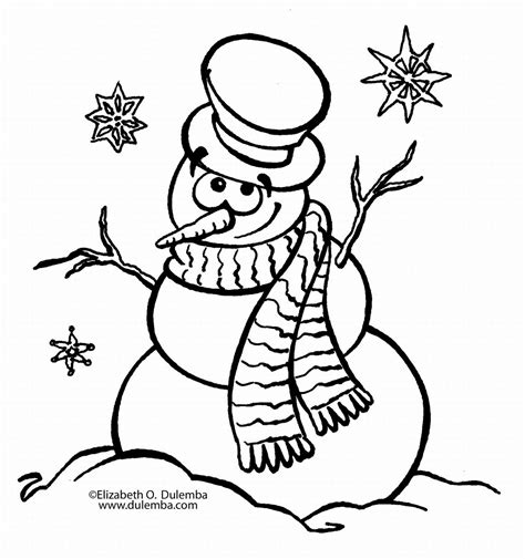 Blank Snowman Coloring Pages >> Disney Coloring Pages