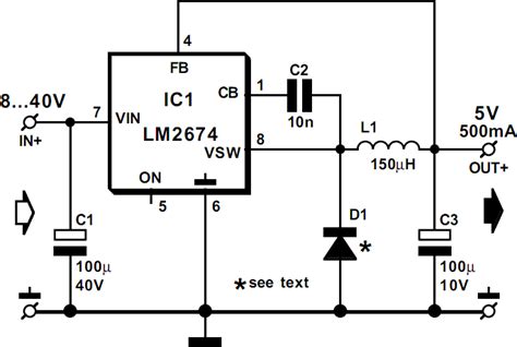 LM2674 5V Switch Mode Power Supply - ElectroSchematics.com