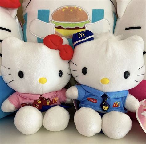 hello kitty and dear daniel mcdonalds uniform plushies | Hello kitty ...