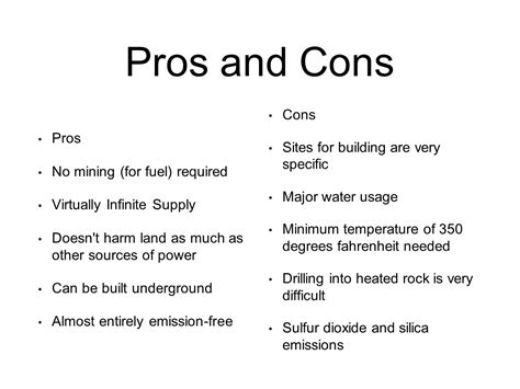 Geothermal Energy Pros And Cons