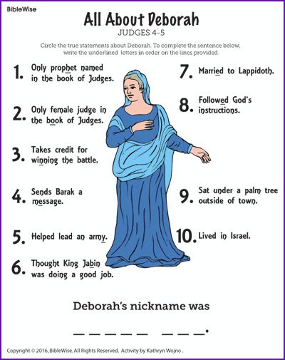 Deborah Bible Judges Map