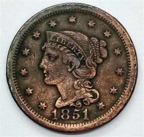 1851 Large Cent - for sale, buy now online - Item #174486