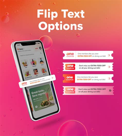 Flip Text options on Behance