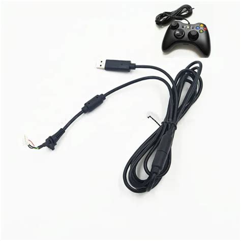 4PIN Controller USB Wired Connect Cable For XBOX 360 Wired Controller Replacement Repair Parts ...