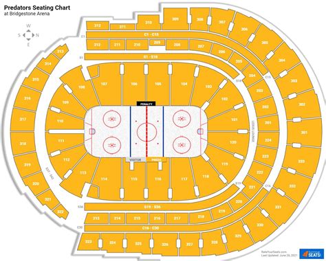 Nashville Predators Seating Chart - RateYourSeats.com