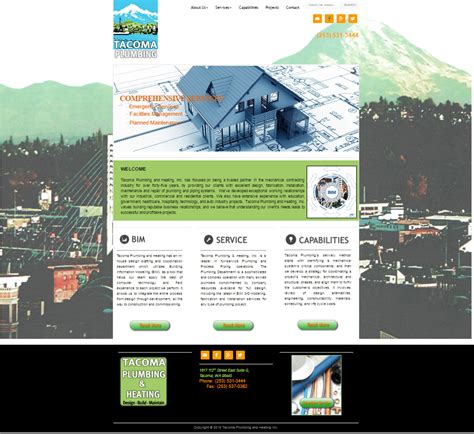 Tacoma Plumbing New Site And SEO – Perficio Software LLC