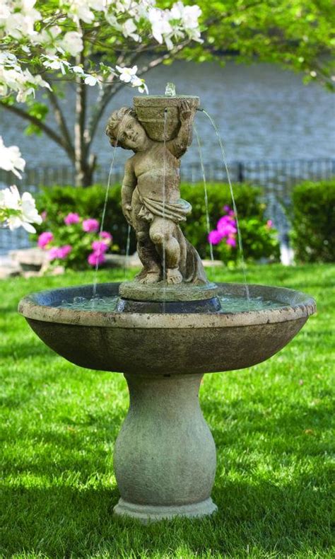 Classico Cherub Fountain 53" High