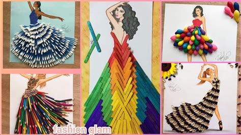 50 creative dress designing ideas with daily using objects - YouTube