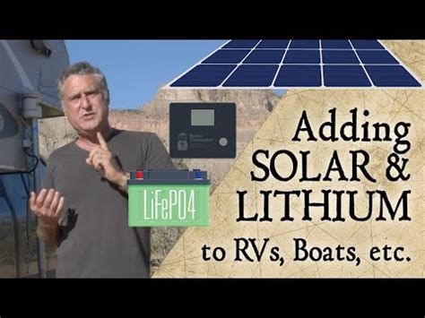 Installing Solar Panels with Lithium Batteries - YouTube